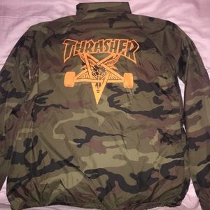 thrasher camo jacket
